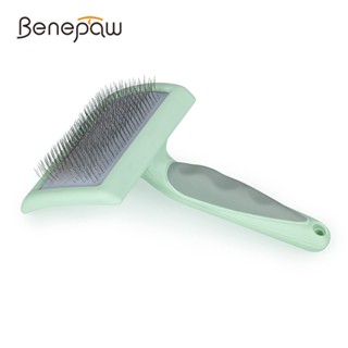 Benepaw แปรงขัดขนสัตว์เลี้ยง ด้ามจับสบาย ปลอดภัย สําหรับสุนัข แมว