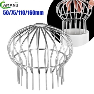 ฝาครอบท่อระบายน้ํา สเตนเลส สีเงิน ป้องกันการอุดตัน 50-160 มม.