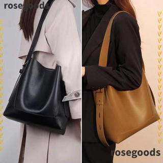 Rosegoods1 กระเป๋าสะพายไหล่ สะพายข้าง หนัง Pu ทรงบักเก็ต สําหรับผู้หญิง