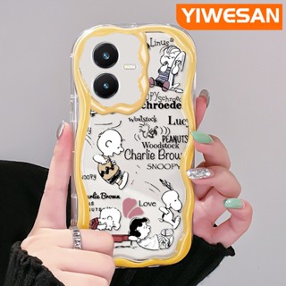 เคสโทรศัพท์มือถือ ซิลิกาใส แบบนิ่ม ลายสนูปปี้ กันกระแทก สําหรับ VIVO Y22 Y22s