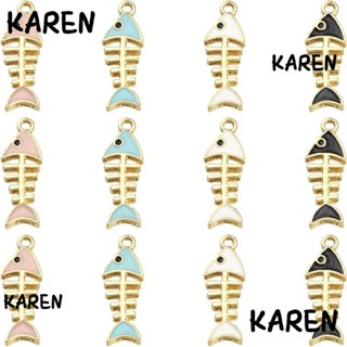 Karen ก้างปลา จี้ก้างปลา งานฝีมือ ต่างหูปลา หลากสี