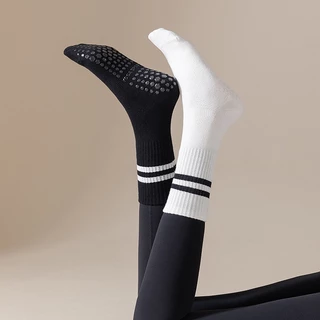 Fit.HER Yoga socks women mid-calf silicone non-slip professional skipping Pilates indoor fitness sports training floor socks