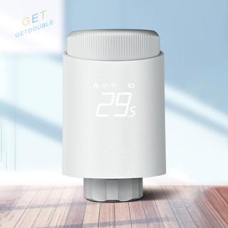 [Getdouble.th] Tuya Zigbee TRV เทอร์โมสตัทวาล์วหม้อน้ําอัจฉริยะ ตั้งโปรแกรมได้ สําหรับบ้าน