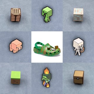 jibbitz set crocs แท้ ชุดที่เสียบรองเท้า MINECRAFT 8 แพ็ค