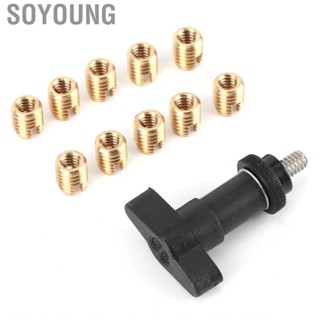 Soyoung Windshield Brass Insert Motorcycle Fairing  Kit  Screws W/T‑Handle Installation Tool for Batwing Type