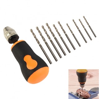 ⚡NEW 8⚡Hand Drill Set Mini Tool 10pcs 0.8-3.0mm Drill Bits Micro Small Brand new