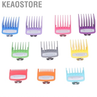 Keaostore Hair Clipper Guides Combs  10 Sizes Trimmer Guards Simple Installation Multi Color for Replacement