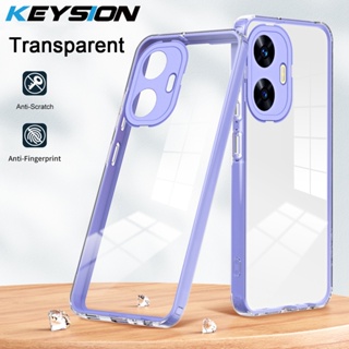 Keysion เคสโทรศัพท์มือถือ ซิลิโคนนิ่ม TPU ใส กันกระแทก สําหรับ Realme C55 C53 N53 N53