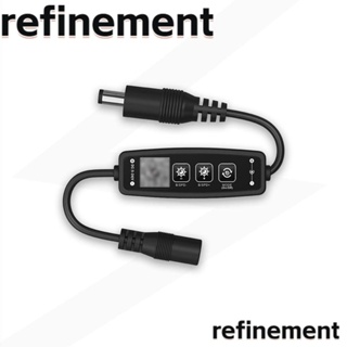 Refinement ตัวควบคุมบลูทูธ หรี่แสงได้ DC5-24V แถบไฟสีเดียว ปรับความสว่างได้ ปุ่มควบคุมแอพบลูทูธ สวิตช์หรี่ไฟอัจฉริยะ