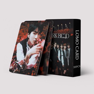 LOMO CARD 55P ENHYPEN: DARK BLOOD | GGU | 2023 SEASONS GREETINGS การ์ด 2 ด้าน ค้งมน ไร้ขอบ โฟโต้การ์ด8.7×5.7CM