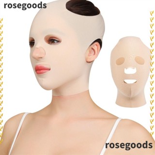 Rosegoods1 ยกกระชับใบหน้า นํากลับมาใช้ใหม่ได้ บาง นอนหลับ ระบายอากาศ รูปตัว V