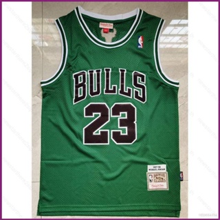 เสื้อกีฬาแขนกุด ลาย NBA Jersey Chicago Bulls JORDAN MN series 2021 พลัสไซซ์ PN2 สีเขียว สไตล์คลาสสิก