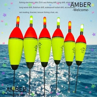 Amber ทุ่นตกปลา EVA เรืองแสง 5 กรัม - 80 กรัม สําหรับตกปลากลางคืน 1 2 ชิ้น