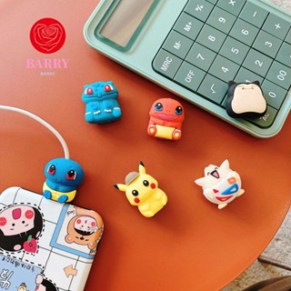 Barry ตัวถนอมสายชาร์จ USB รูปเต่า Pikachu Jenny อุปกรณ์เสริม สําหรับสมาร์ทโฟน