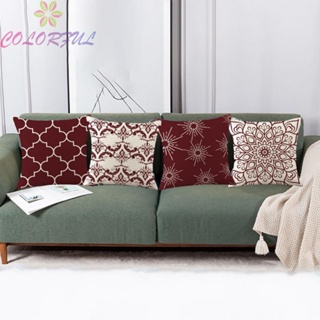 【COLORFUL】Couch Pillow Covers Farmhouse Lasting Use Outdoor Throw Floral Printed