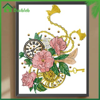 【Doub X ✮】ภาพวาดปักเพชร รูปดอกไม้ 5D DIY สําหรับตกแต่งบ้าน ✮