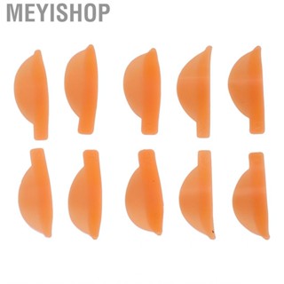 Meyishop Eyelash Lift Pads Soft Reusable Lash Perm Rods Lasting Multi Sizes Orange 5 Pairs Silicone for Men Beauty Salon