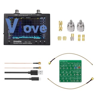 Sv4401a เครื่องวิเคราะห์เครือข่ายเวกเตอร์ และชุดสาธิต RF 50KHz-4.4GHz HF VHF UHF เสาอากาศวิเคราะห์โลหะ สําหรับ Nanovna Vna