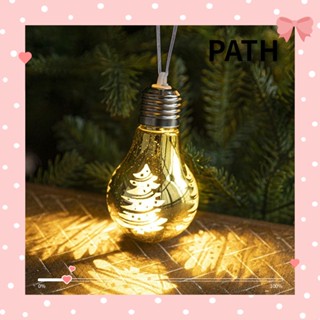 Path หลอดไฟลูกบอลพลาสติก DIY สําหรับแขวนตกแต่งบ้าน ต้นคริสต์มาส