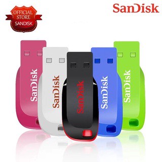 SANDISK แฟลชไดรฟ์ USB 2.0 4GB 8GB 16GB 32GB 64GB 128GB 5 สี