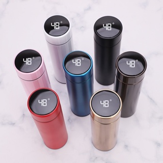 กระติกน้ำเก็บความร้อนความเย็น วัดอุณหภูมิน้ำได้ Smart bottle 500ml - พร้อมส่ง