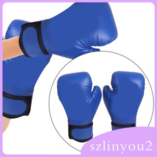 [szlinyou2] ถุงมือหนัง PU ใส่สบาย สําหรับฝึกซ้อมมวย Mma ชกมวยเตะ วัยรุ่น ออกกําลังกาย ผู้เริ่มต้น