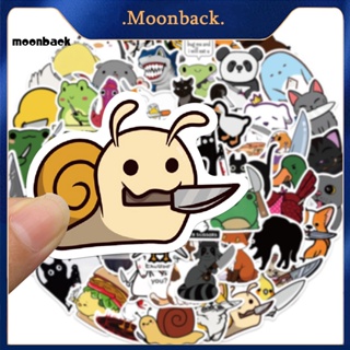 &lt;moonback&gt; สติกเกอร์ ลายการ์ตูนสัตว์ ไม่มีกาว ซ้าย สําหรับตกแต่งกระเป๋าเดินทาง กีตาร์ โน้ตบุ๊ก DIY 60 ชิ้น