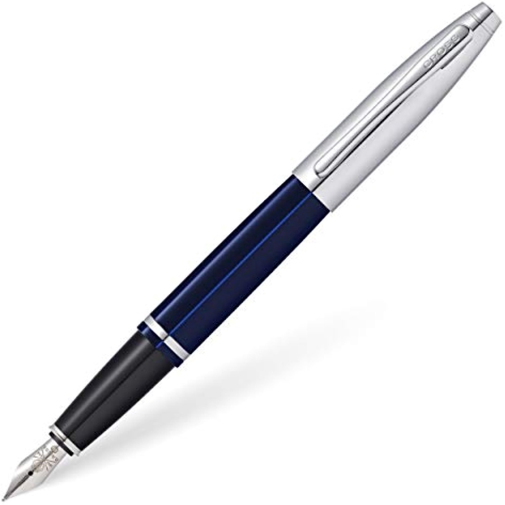 cross calais blue fountain pen medium nib with gift box at 0116 3ms
