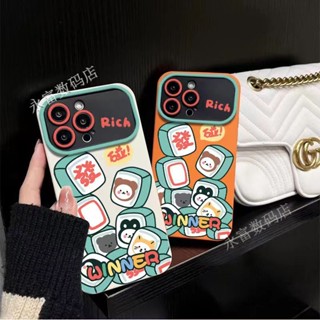 เคสโทรศัพท์มือถือ แบบนิ่ม ลายการ์ตูนไพ่นกกระจอก สําหรับ Apple Iphone 14pro 13pro 12 11 7p