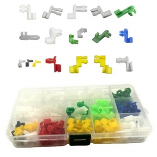 ⚡NEW 8⚡160PCS Mixed Universal Door Lock Rod Clip Side Fasteners Car Wire Clips With Box