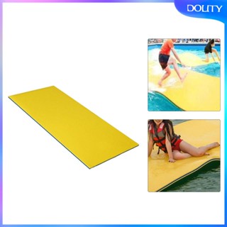 [dolity] แผ่นโฟมลอยน้ํา ความหนาแน่นสูง สีฟ้า สีเหลือง ขนาด 180x55 ของเล่นสําหรับเด็ก