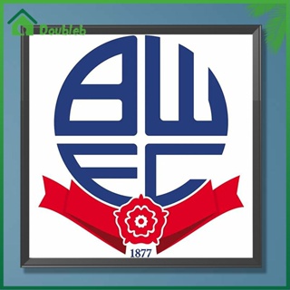 【Doub X ✮】ภาพวาดปักเพชร ทรงกลม ลาย Bolton Wanderers F.C. 5D DIY ของตกแต่ง ✮