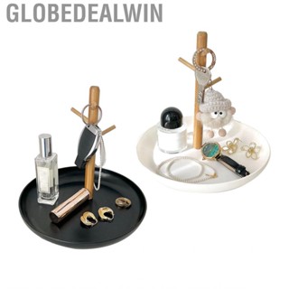 Globedealwin Table Storage Tray  Decorative Space Saving Neat Practical with Bracket for Bedroom