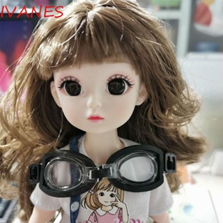 Ivanes แว่นตาว่ายน้ํา หนัง PU 1/6 BJD สําหรับตุ๊กตา