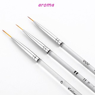 Aroma ปากกาเจล UV ลายดอกไม้ 3D สําหรับตกแต่งเล็บ DIY