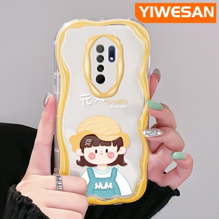 เคสโทรศัพท์มือถือแบบนิ่ม ใส กันกระแทก ลายคลื่น สีมาการอง แฟชั่น สําหรับ Xiaomi Redmi 10 Prime 10C 9 Prime 12C POCO C55 POCO M2