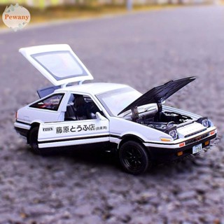 Pewany Initial D รถยนต์ 1:28 บอยซาวด์ไลท์ ยานพาหนะดึงกลับ รถอัลลอยด์ โลหะ รถเหล็ก Diecast