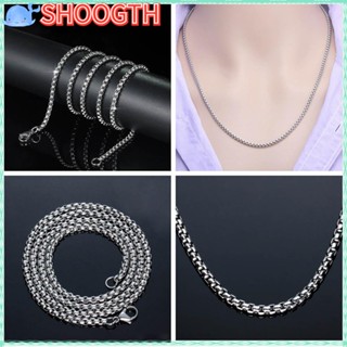 Shoogth สร้อยคอสเตนเลส เครื่องประดับ สไตล์ฮิปฮอป สําหรับผู้หญิง ผู้ชาย