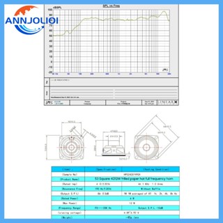 Ann ลําโพงซับวูฟเฟอร์ 53 มม. 5W 12W 4 โอห์ม ความถี่ปานกลาง สําหรับโรงละคร