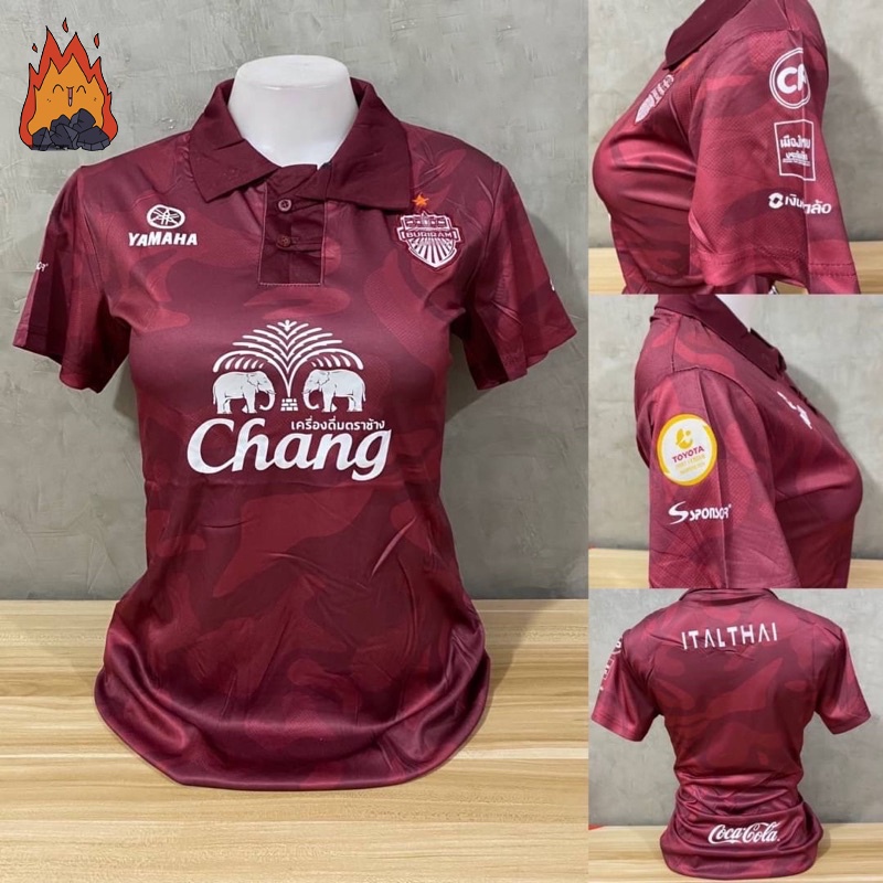 เสื้อกีฬาผู้หญิง ทรงเข้ารุป บุรีรัมย์