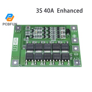 Pcbfun บอร์ดวงจรป้องกันแบตเตอรี่ลิเธียมไอออน 3s 40a 4.6v 40a 5 ชิ้น