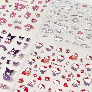 [สติกเกอร์ติดเล็บ] สติกเกอร์ใส ลายการ์ตูนญี่ปุ่น Sanrio DIY คละแบบ ตกแต่งสมุดทํามือ สติกเกอร์กันน้ํา วัสดุคูโรมิ สติกเกอร์ขนาดเล็ก น่ารัก ไม่ซ้ําใคร DIY