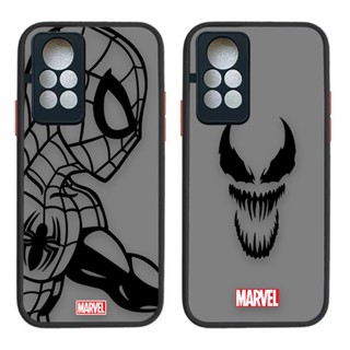 เคสโทรศัพท์มือถือ ผิวด้าน ลายโลโก้เวน่อม มาร์เวล สไปเดอร์แมน สําหรับ Infinix TECNO HOT12 12I HOT11S NFC HOT10S 10 10I 9 PLAY 8 NOTE11 10 PRO 8I 8 7 S5 SPARK8 PRO P SPARK6 GO AIR