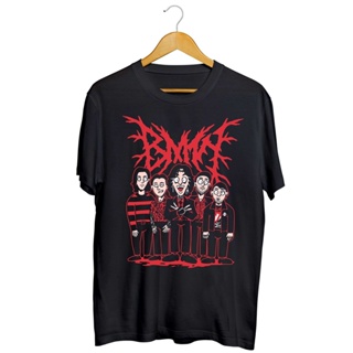 เสื้อยืดแขนสั้นเสื้อยืด พิมพ์ลายการ์ตูน Kaos Band Bring Me The Horizon พรีเมี่ยมS-5XL