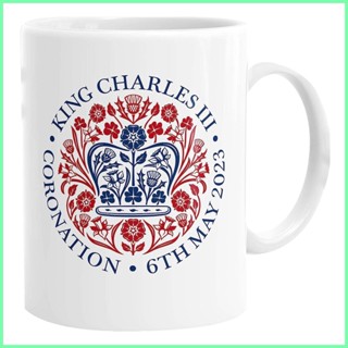 King Charles III Commemorative Mug King of England Coffee Mugs 10.82oz Cup in Commemoration of The New King shuosth