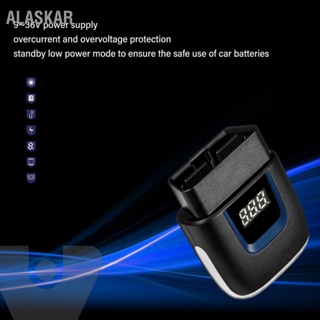 Alaskar เครื่องสแกนเนอร์ Obd2 ไร้สาย บลูทูธ 9‐36V Obd Ii พร้อมหน้าจอดิจิทัล