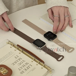 68 สีLiquid ซิลิโคนแม่เหล็กสําหรับ iwatch Series 11 10 9 S8 ultra 7 5 4 SE 6 3 2 1 คู่สีสร้อยข้อมือสําหรับ iwatch Band 46/49/41/45/44/40 มม.38 มม.42 มม.