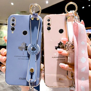 เคสชุบ พร้อมสายคล้องมือ และช่องใส่บัตร สําหรับ Honor X5 X9A X8A X7A 2023 X9 X8 X7 X6 X40 X40i X20