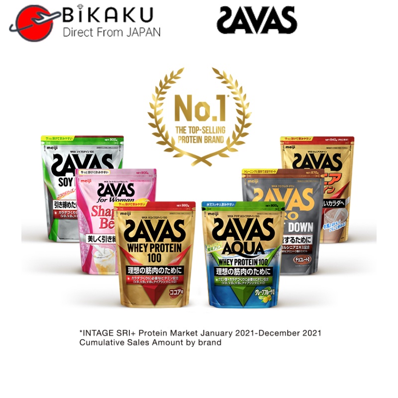 meiji SAVAS Whey Protein 100 - 8 Flavors | Protein Shake & Drink Powder Beauty 【Direct from Japan】