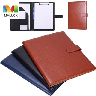 JENNIFERDZ School Supplies A4 Clipboard Folder Multifunctional A4 File Folder Manager Clip Document Bag Business Card Holder Document Case Writing Pads Stationery PU Leather Business Folder/Multicolor